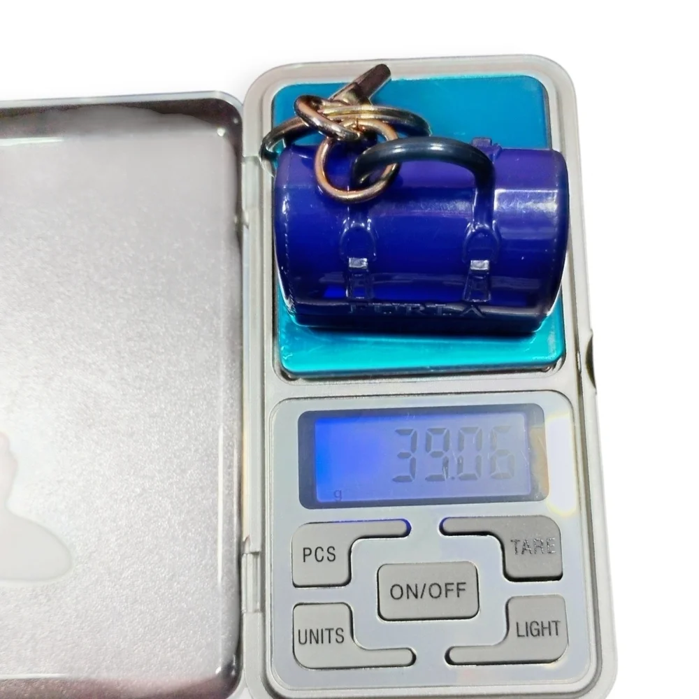 Furla Candy Bag Keychain Royal Blue PVC Charm
